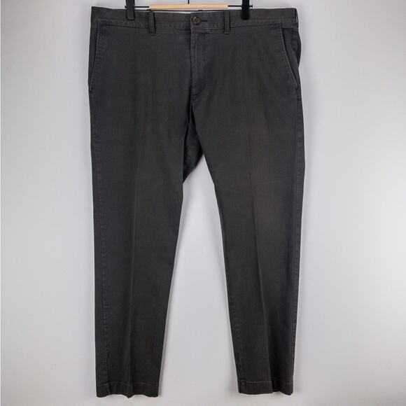 J. Crew Chinos Men's 38x32 (40x32) Slim-Fit Merchentile Flex Gray Flat Front - Picture 4 of 11